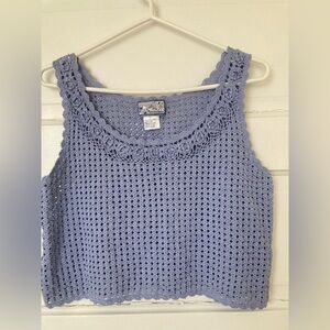 Vintage April Cornell crocheted top